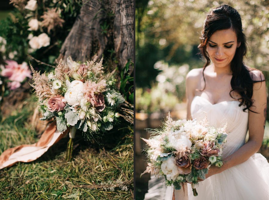 bridal peony bouquet